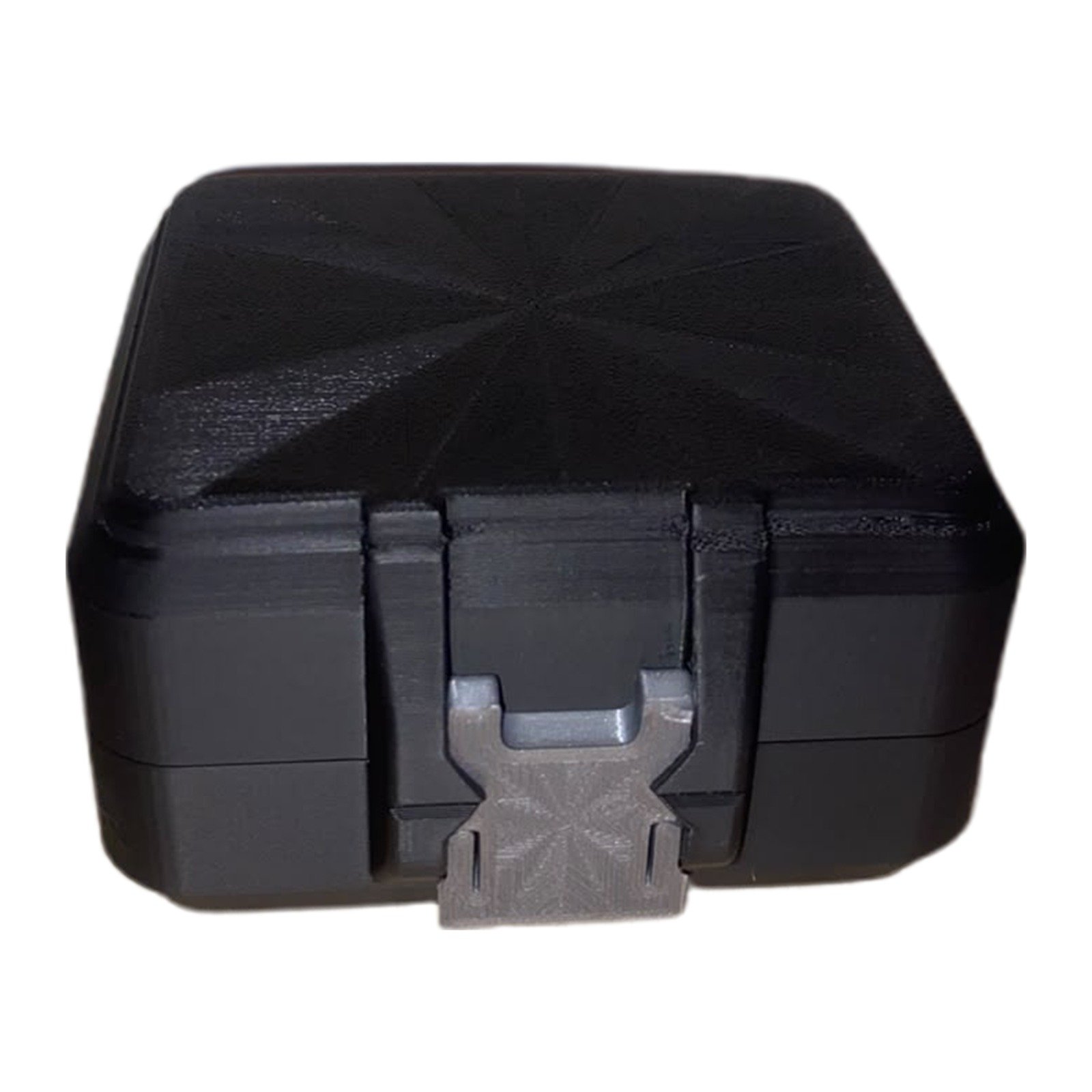 Case Nicho6 ZYX fechado, mostrando a trava frontal articulada