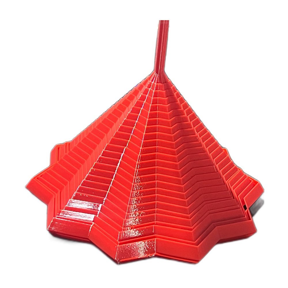 Estrela Sensorial 3D vermelha